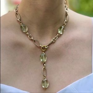 David yurman prasiolite lavalier necklace